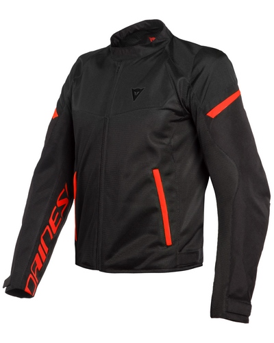 Blouson Moto Été DAINESE Blouson Bora Air Tex noir-rouge fluo