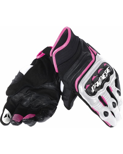 Gants Moto Racing DAINESE Carbon D1 lady court noir-fuchsia