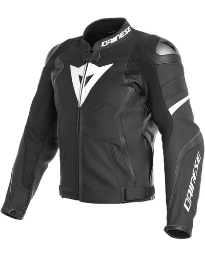 Blouson Cuir Moto DAINESE cuir Avro 4 noir-blanc