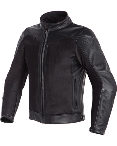 Blouson Cuir Moto DAINESE cuir Corbin  D-dry® noir
