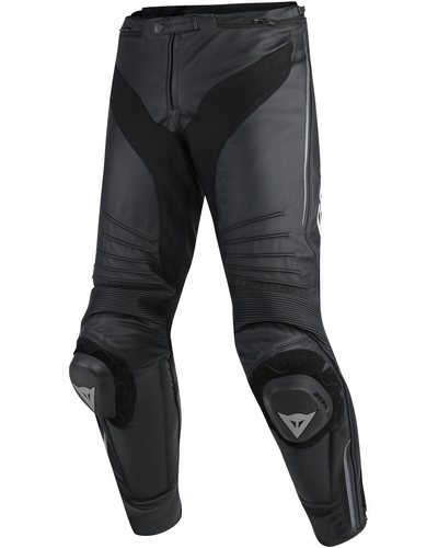 Pantalon Cuir Moto DAINESE cuir Misano noir-blanc