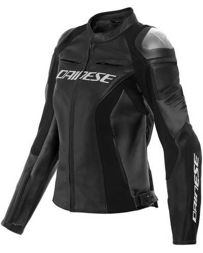 Blouson Cuir Moto DAINESE cuir Racing 4 lady noir