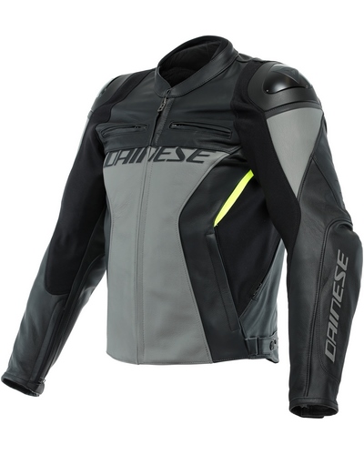 Blouson Cuir Moto DAINESE cuir Racing 4 noir-gris