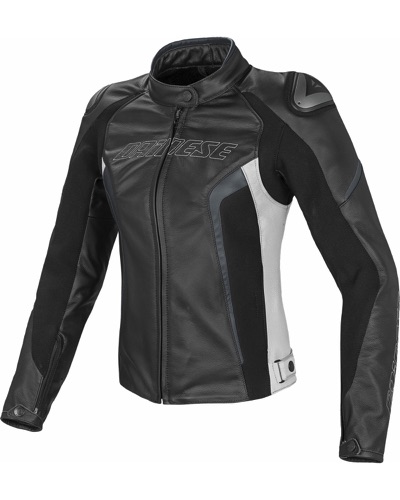 Blouson Cuir Moto DAINESE cuir Racing D1 lady noir-anthracite
