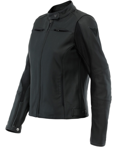 Blouson Cuir Moto DAINESE cuir Razon 2 lady noir