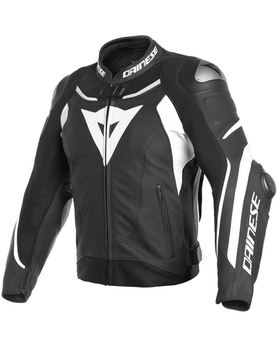 Blouson Cuir Moto DAINESE cuir Super Speed 3 noir-blanc