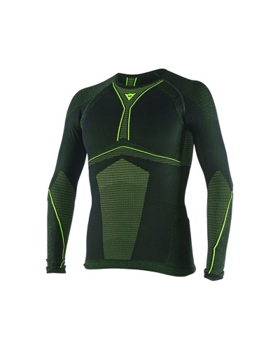 DAINESE  D-Core Dry Tee LS noir-jaune fluo