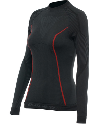 Maillot Moto DAINESE D-Core Thermo LS lady noir-rouge