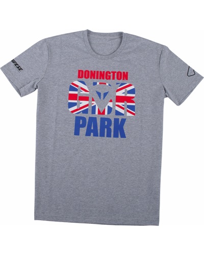 T-Shirt Moto DAINESE Donington Flag D1 gris