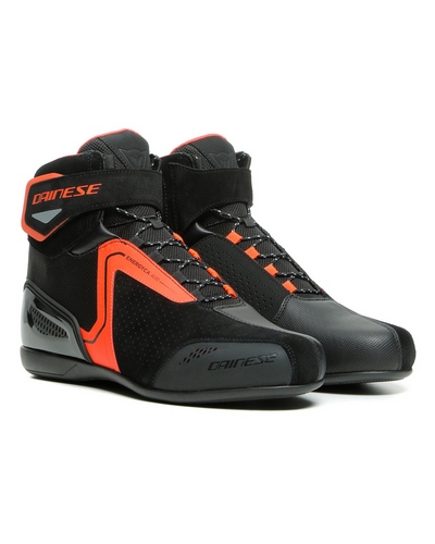 Baskets Moto DAINESE Energyca air noir-rouge fluo