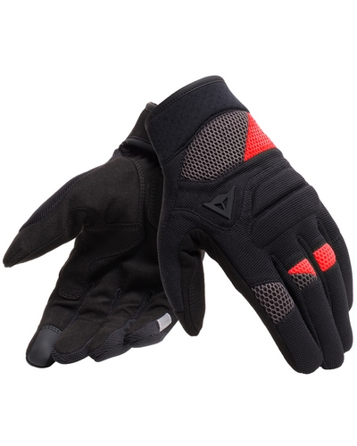 Gants Moto Été DAINESE Fogal Unisex noir-rouge
