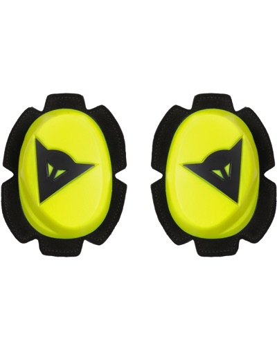 Protection Genoux Moto DAINESE Kit slider genoux Pista jaune fluo