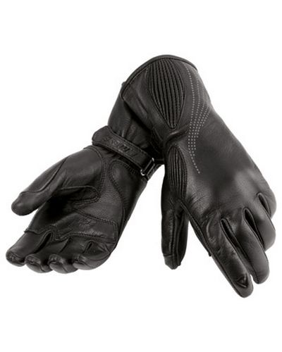 Gants Moto Été DAINESE Leather Aura lady noir noir