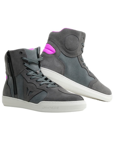 Chaussures moto femme Ixon Bul WP Lady noir/fuschia