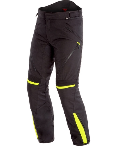 Pantalon Textile DAINESE Tempest 2 D-Dry® noir-jaune fluo