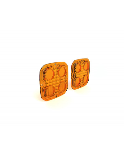 Accessoires Feux Moto DENALI Kit lentilles DENALI TriOptic™ ambre éclairages D4