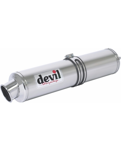 Silencieux Échappement Moto Devil Trophy Inox Bas - Satisfait Ou