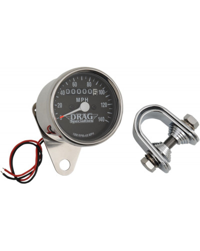 Capteurs DRAG SPECIALTIES 1:1 BLK FACE MINI SPEEDO Capteurs DRAG SPECIALTIES 1:1 BLK FACE MINI SPEEDO