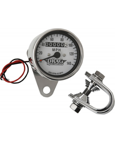 Capteurs DRAG SPECIALTIES 2:1 WHT FACE MINI SPEEDO Capteurs DRAG SPECIALTIES 2:1 WHT FACE MINI SPEEDO