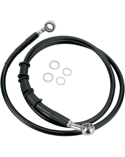 Accessoires Freinage Moto DRAG SPECIALTIES BRAKELINE 08-10FLST BLK