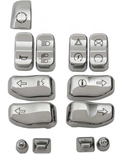 Interrupteur Contacteur Moto DRAG SPECIALTIES CAPS SWITCH CHR FLT 14-22