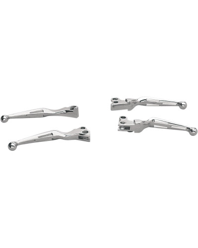 Levier Embrayage Moto DRAG SPECIALTIES CHR SLOTTED LVRS F/82-95 Levier Embrayage Moto DRAG SPECIALTIES CHR SLOTTED LVRS F/82-95
