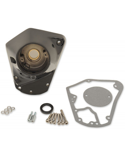 Sabot Moteur Moto DRAG SPECIALTIES COVER CAM GLOSS BLK 73-92 BT
