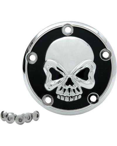 Sabot Moteur Moto DRAG SPECIALTIES COVER POINT CHSKULL 5HOLE