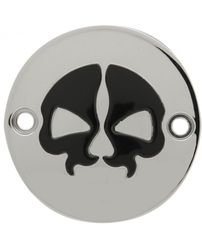 Sabot Moteur Moto DRAG SPECIALTIES COVER PTS SP SKULL CHR M8