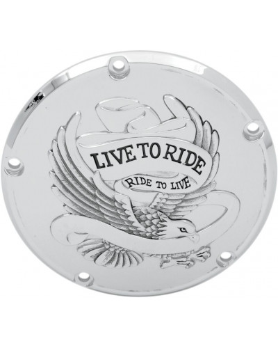 Accessoires Transmissions Moto DRAG SPECIALTIES DERBY COVER LTR 5-H CHR Accessoires Transmissions Moto DRAG SPECIALTIES DERBY COVER LTR 5-H CHR