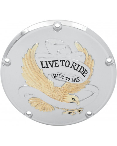 Accessoires Transmissions Moto DRAG SPECIALTIES DERBY COVER LTR 5-H GOLD Accessoires Transmissions Moto DRAG SPECIALTIES DERBY COVER LTR 5-H GOLD