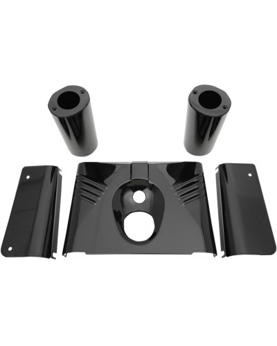 Fourches Moto DRAG SPECIALTIES FORK TINS FLST RIB BLK 5PC