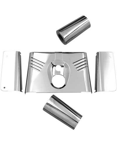 Protège Fourche Moto DRAG SPECIALTIES FORK TINS FLST RIB CHR 5PC Protège Fourche Moto DRAG SPECIALTIES FORK TINS FLST RIB CHR 5PC