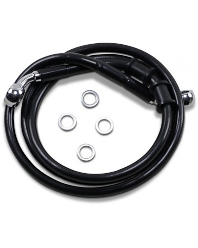 Accessoires Freinage Moto DRAG SPECIALTIES FRT BRAKE LINE XL BK +8