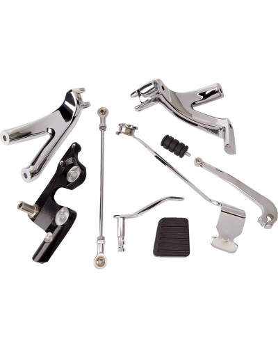 Commandes reculées DRAG SPECIALTIES FWD CNTRL KIT SFTL CH Commandes reculées DRAG SPECIALTIES FWD CNTRL KIT SFTL CH