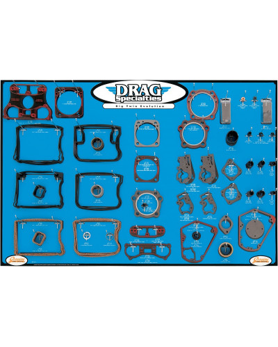 Joints divers DRAG SPECIALTIES GASKET BOARD84-99BIG TWIN