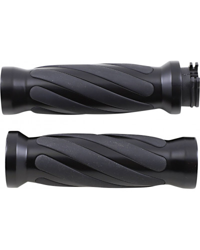 Guidon Moto DRAG SPECIALTIES GRIP MBLACK TWISTED 81+ Guidon Moto DRAG SPECIALTIES GRIP MBLACK TWISTED 81+