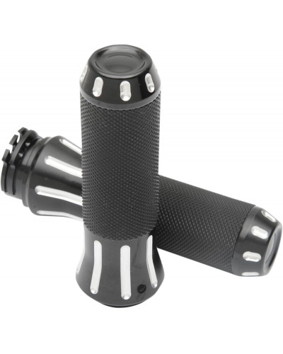 Guidon Moto DRAG SPECIALTIES GRIPS CUSTOM BLACK CUT Guidon Moto DRAG SPECIALTIES GRIPS CUSTOM BLACK CUT