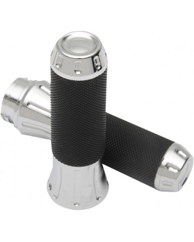 Guidon Moto DRAG SPECIALTIES GRIPS CUSTOM CHROME Guidon Moto DRAG SPECIALTIES GRIPS CUSTOM CHROME