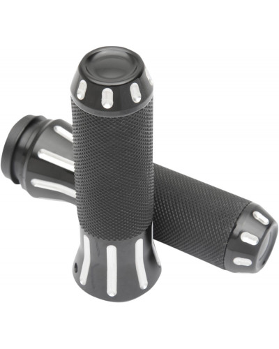 Guidon Moto DRAG SPECIALTIES GRIPS CUSTOM TBW BLK CUT Guidon Moto DRAG SPECIALTIES GRIPS CUSTOM TBW BLK CUT