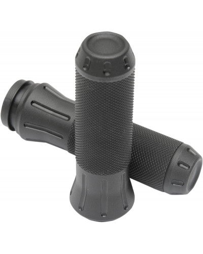 Guidon Moto DRAG SPECIALTIES GRIPS CUSTOM TBW BLK PEEN