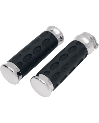 Guidon Moto DRAG SPECIALTIES GRIPS HOTOP CHR/RUB Guidon Moto DRAG SPECIALTIES GRIPS HOTOP CHR/RUB