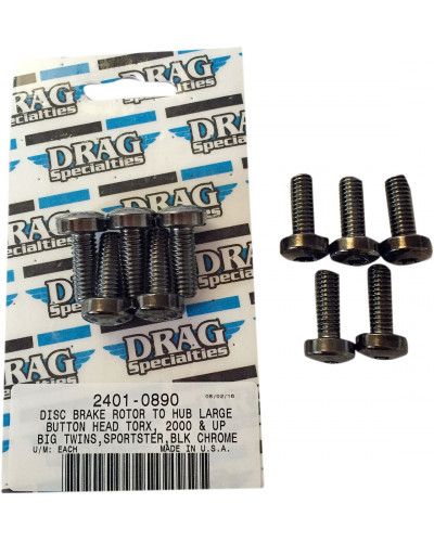 COLLIER DE SERRAGE DRAG SPECIALTIES KIT ROTOR TO HUB FRNT BLK COLLIER DE SERRAGE DRAG SPECIALTIES KIT ROTOR TO HUB FRNT BLK