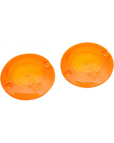 Clignotants Moto DRAG SPECIALTIES LENS T/S FLHT AMBR DOT