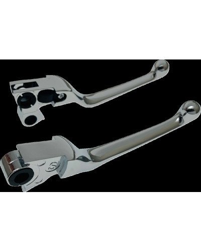 Levier Embrayage Moto DRAG SPECIALTIES LEVER SET NARROW CHROME 96-17
