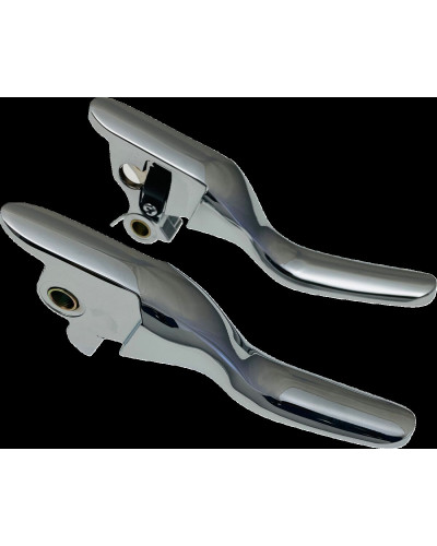 Levier Embrayage Moto DRAG SPECIALTIES LEVER SET SHORT CHROME 14-22 X