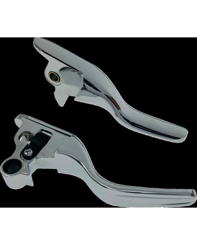 Levier Embrayage Moto DRAG SPECIALTIES LEVER SET SHORT CHROME 18-23 S Levier Embrayage Moto DRAG SPECIALTIES LEVER SET SHORT CHROME 18-23 S