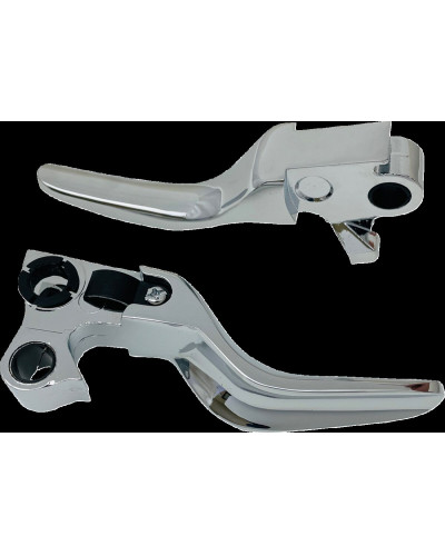 Levier Embrayage Moto DRAG SPECIALTIES LEVER SET SHORT CHROME 96-17 B