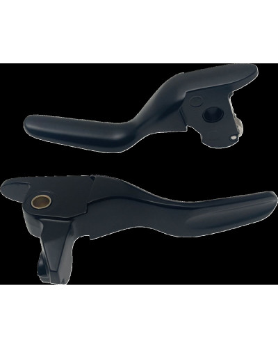 Levier Embrayage Moto DRAG SPECIALTIES LEVER SET SHORT MATTE BLACK 14