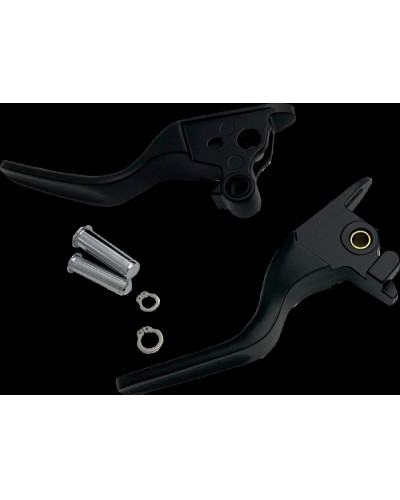 Levier Embrayage Moto DRAG SPECIALTIES LEVER SET SHORT MATTE BLACK 18 Levier Embrayage Moto DRAG SPECIALTIES LEVER SET SHORT MATTE BLACK 18